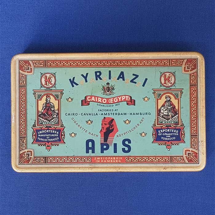 Kyriazi, Blechdose, Zigaretten, Apis