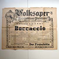 Volksoper Wien, Boccacchio Aufführung, 1908