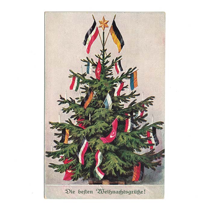 Weihnachtskarte, Christbaum, 1. Weltkrieg, Munk Wien