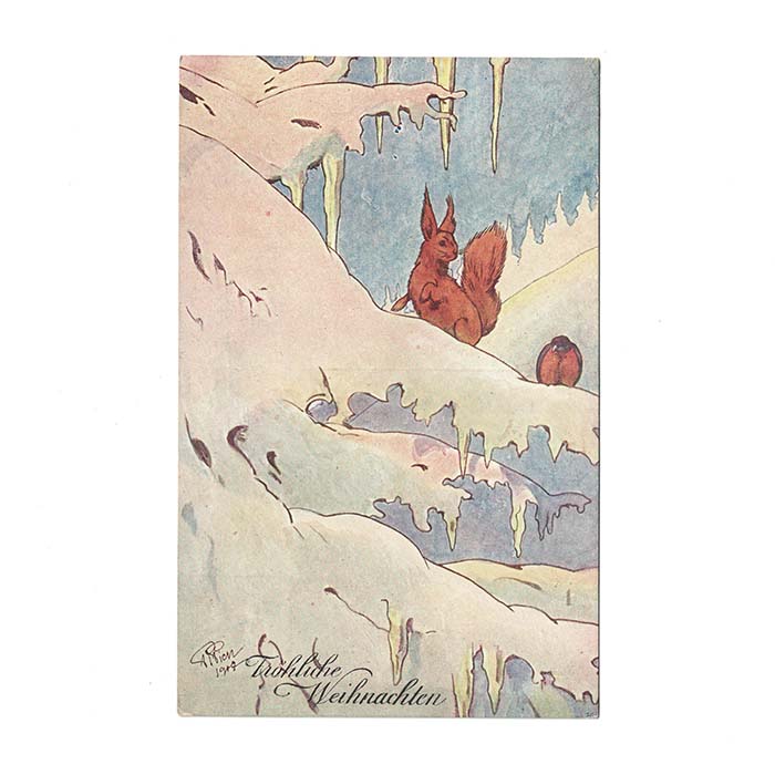 Fröhliche Weihnachten, Grußkarte, AK, 1907