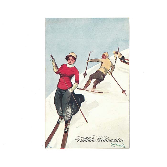 Fröhliche Weihnachten, Wunschkarte, 1909
