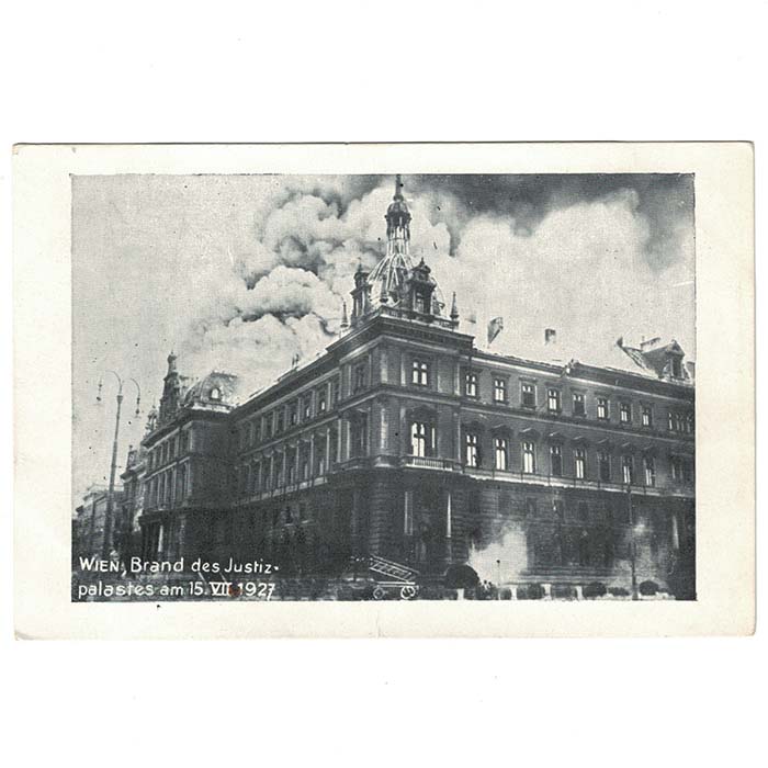 Wien, Brand des Justiz-Palastes, 1927