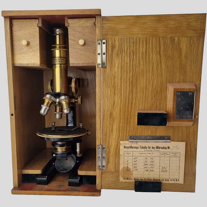 Mikroskop, Ed. Messter Berlin, Nr. 7, 170 mm