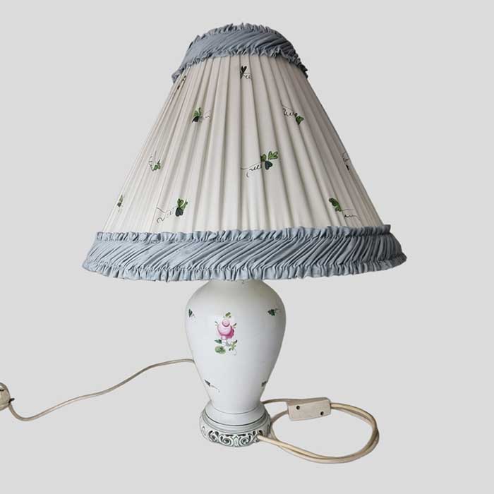 Herend, Tischlampe, Wiener Rose, handgemalt