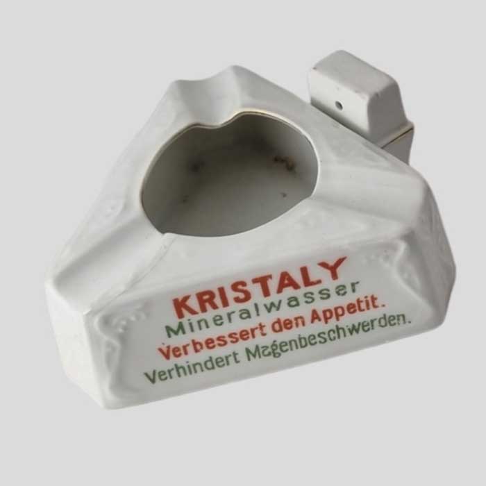 Kristaly Mineralwasser, Werbe-Aschenbecher