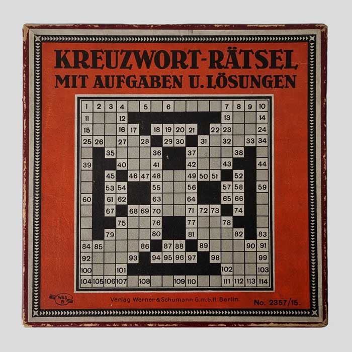 Kreuzort-Rätsel, Gesellschaftsspiel, Werner & Schumann