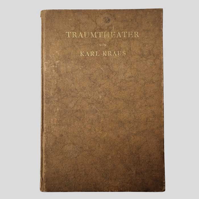 Traumtheater, Karl Kraus, Fackel, 1924