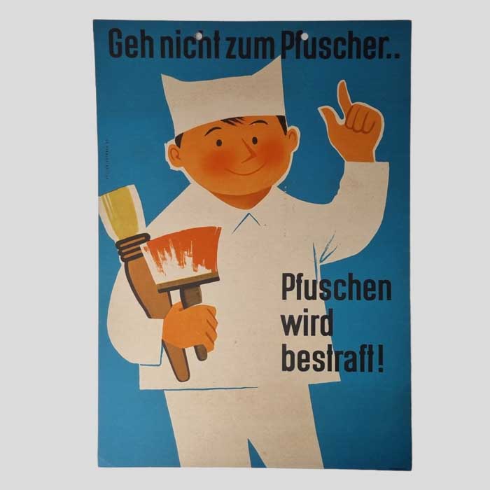 Werbeplakat, Malerberuf, Atelier Hofmann 1960