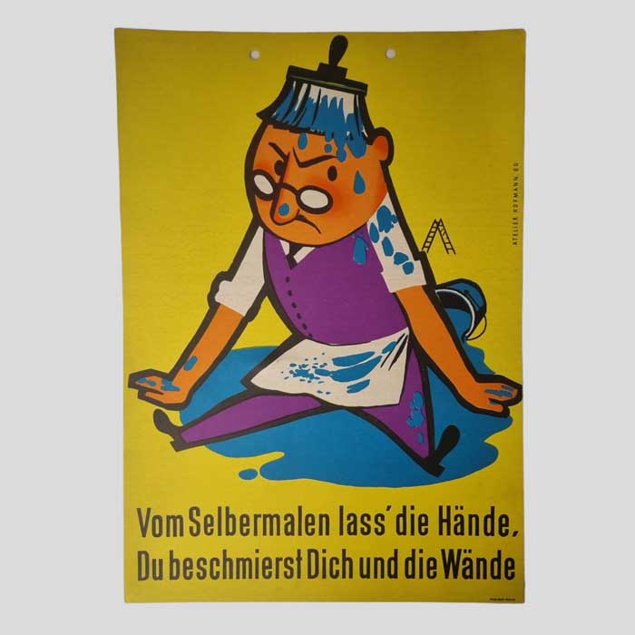 Werbeplakat, Malerberuf, Atelier Hofmann 1960