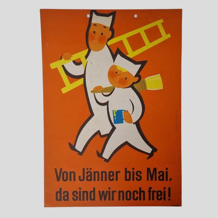 Werbeplakat, Malerberuf, Atelier Hofmann 1960