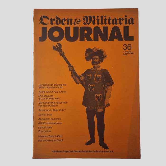 Orden & Militaria Journal, Heft 36, 1980