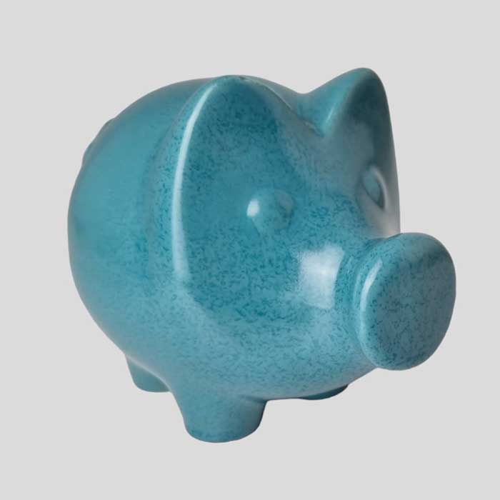 Sparschwein / Sparkasse, Keramik, 70er Jahre