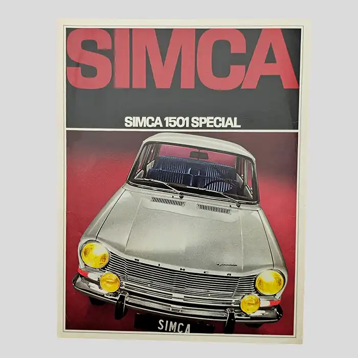 Simca 1501 Special, Autoprospekt 