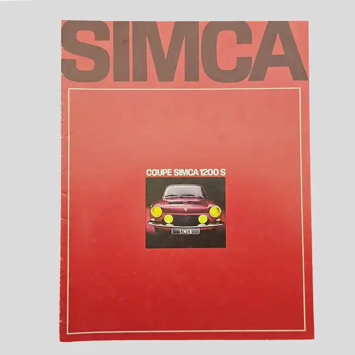 Coupe Simca 1200 S, Autoprospekt