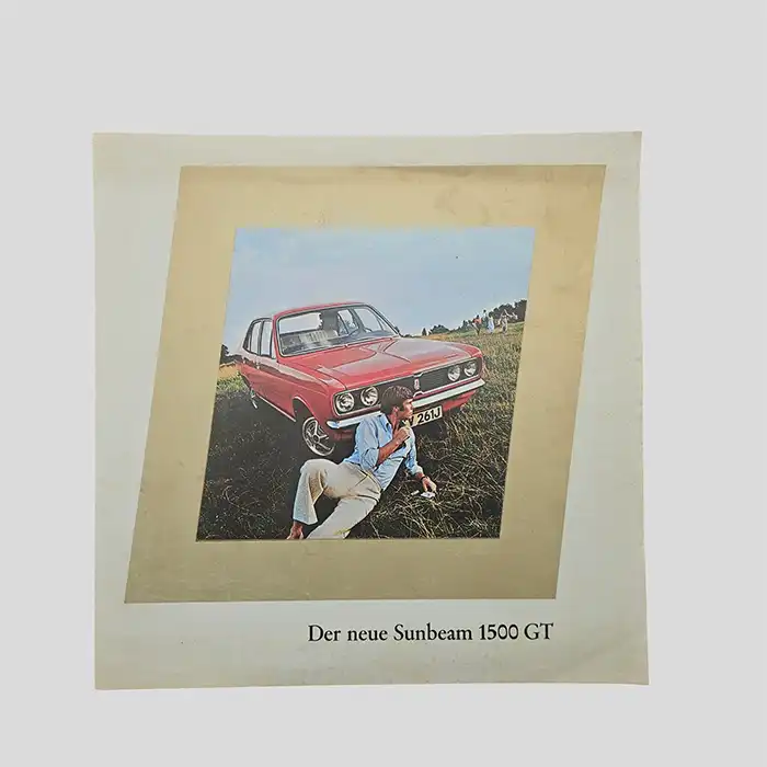 Sunbeam 1500 GT, Auto-Prospekt
