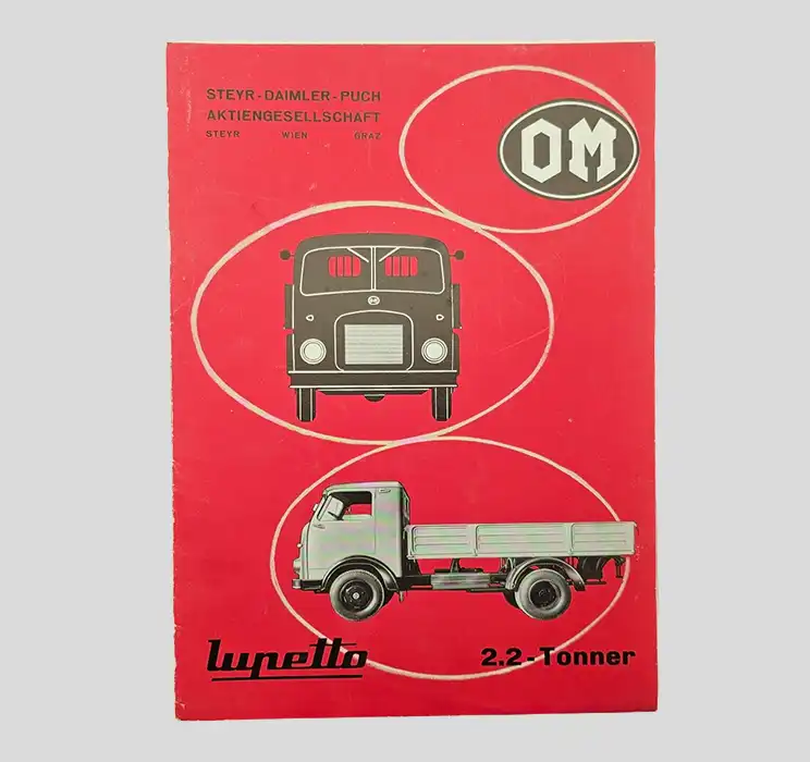 Lupetto, Steyr Daimler Puch, OM, Autoprospekt