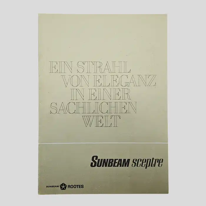 Sunbeam Sceptre, Autoprospekt