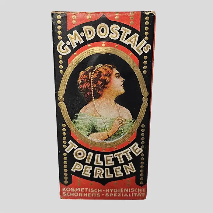 Toilette Perlen, Kosmetik, G.M. Dostal, Wien, um 1910