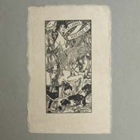 Exlbris, Katuse Prag, Joh. Vetr Köln, 1912