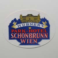 Hübner's Park-Hotel Schönbrunn, Wien, Hotel-Label