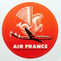 Air France, Fluglinie, Label / Aufkleber