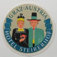 Hotel Steirerhof, Graz, Österreich, Label