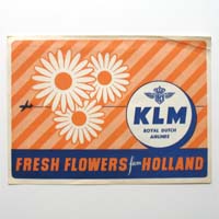 KLM - Royal Dutch Airlines, Holland, Label