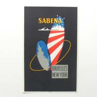 Sabena, Flugline, Belgien, Label