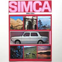 Simca 1000, Chrysler, Autoprospekt