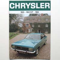 Chrysler 160 GT, Autoprospekt, 1970