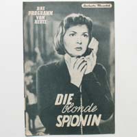 Die blonde Spionin, Eva Bartok, Filmprogramm, 1955