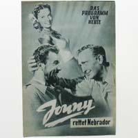 Jonny rettet Nebrador, Hans Albers, Filmprogramm
