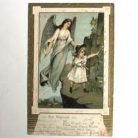Schutzengel mit Kind, Ansichtskarte