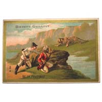Biscuits Guillout, Paris, Werbekarte / Reklamebild
