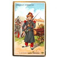 Chocolat Carpentier, Paris, Werbekarte / Reklamebild