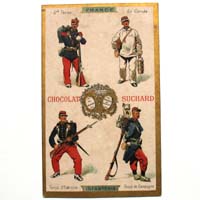 Chocolat Suchard, Neuchâtel, Werbekarte / Reklamebild