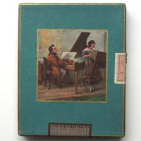 Zigarrenschachtel, 10 Regalia, original befüllt