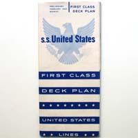 1. Klasse Deckplan der S.S. United States, 1953