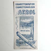 Aerol, Zigarettenpapier, Kassezettel