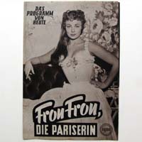 Frou-Fro - die Pariserin, Filmprogramm, 1955
