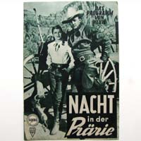 Nacht in der Prärie, Robert Mitchum, Filmprogramm, 1955