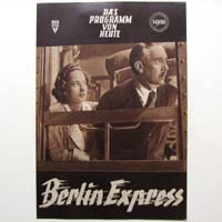 Berlin-Express, Filmprogramm