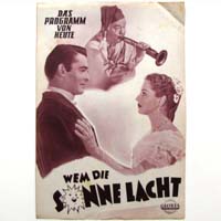 Wem die Sonne lacht, Filmprogramm, 1953