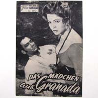 Das Mädchen aus Granada, Filmprogramm