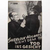 Sherlock Holmes sieht dem Tod ins Gesicht, Filmprogramm