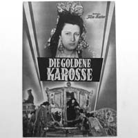 Die goldene Karosse, Filmprogramm