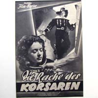 Die Rache des Korsaren, Filmprogramm