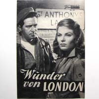 Das Wunder von London, Filmprogramm