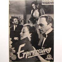 Erpressung, Joan Crawford, Filmprogramm