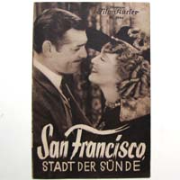 San Francisco, Stadt der Sünde, C. Gable, Filmprogramm